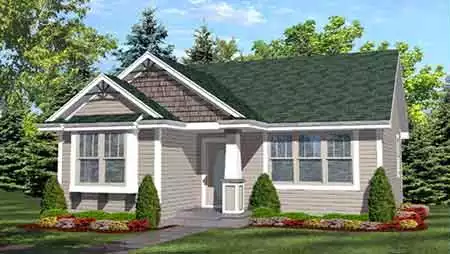 image of bungalow house plan 1663